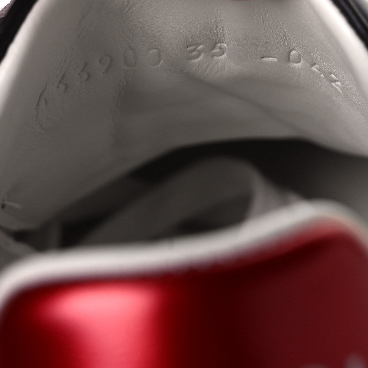 Gucci GG Supreme Monogram Strawberry Web Womens Ace Sneakers 35 Beige Multicolor Red Green 10 of 11