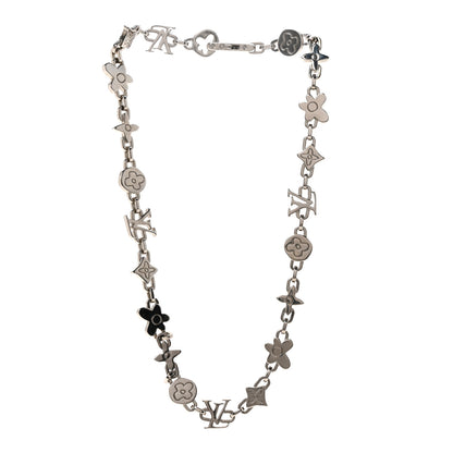Louis Vuitton Metal Craggy Necklace Silver 3 of 7