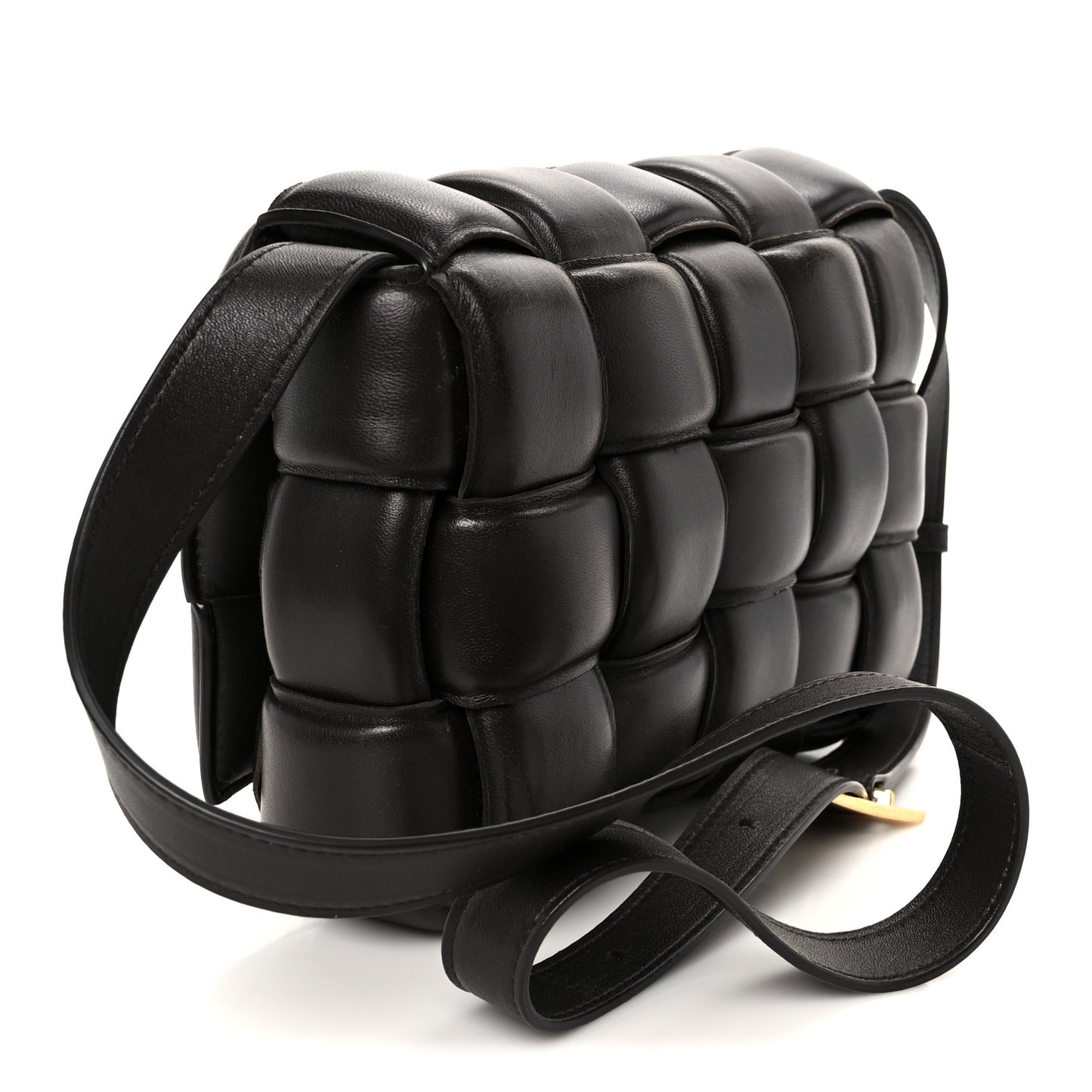Nappa Maxi Intreccio Padded Cassette Crossbody Bag Fondant