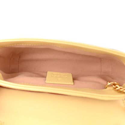 Gucci Azalea Calfskin Matelasse Diagonal Super Mini Torchon GG Marmont Shoulder Bag Blue Agata New Cherry Red Butter 5 of 11