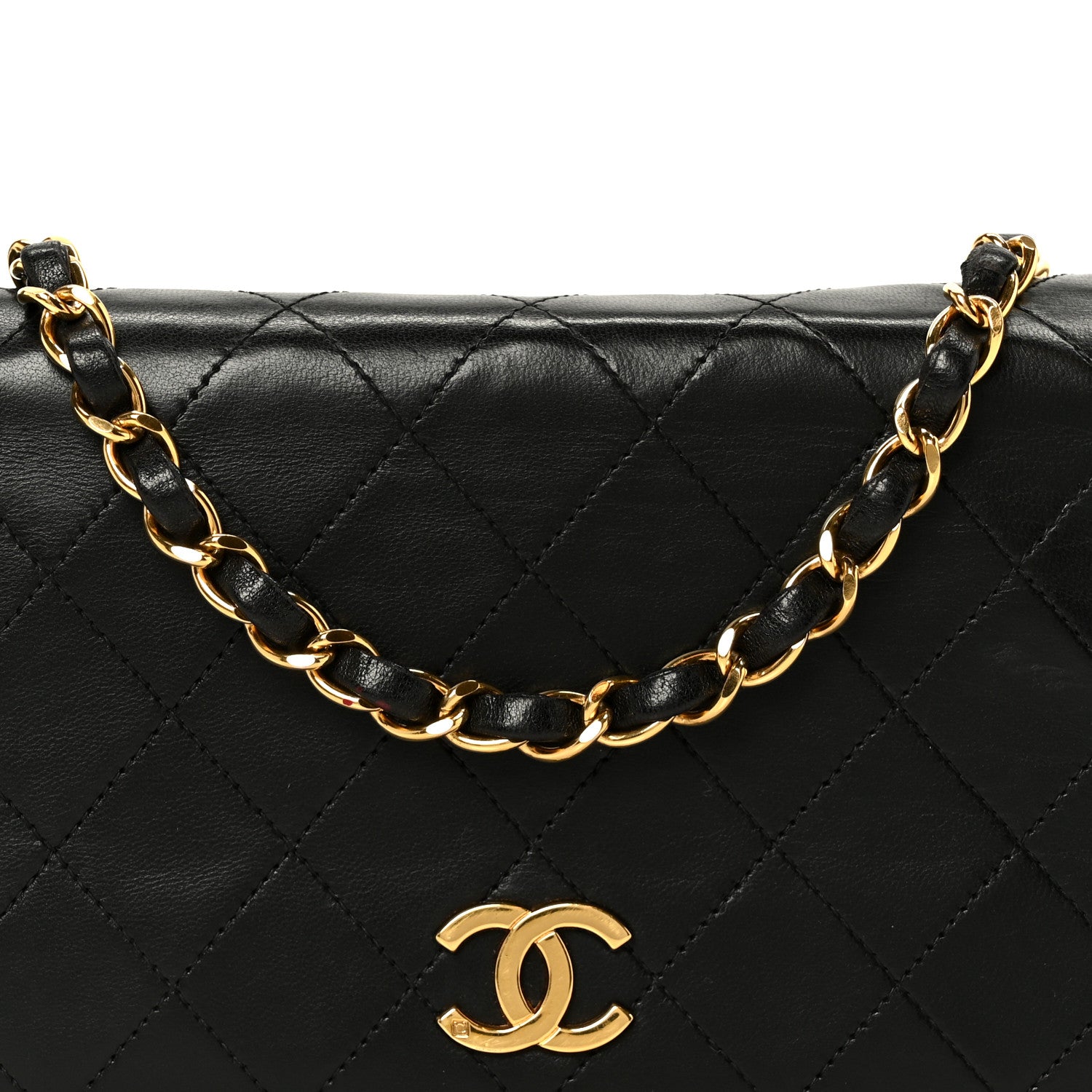 Chanel Lambskin Quilted Small Single Flap Bag Black 10 of 12