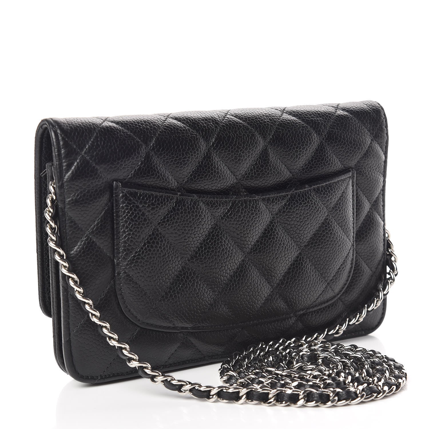 Chanel Caviar Quilted Wallet On Chain WOC Black 3 of 11