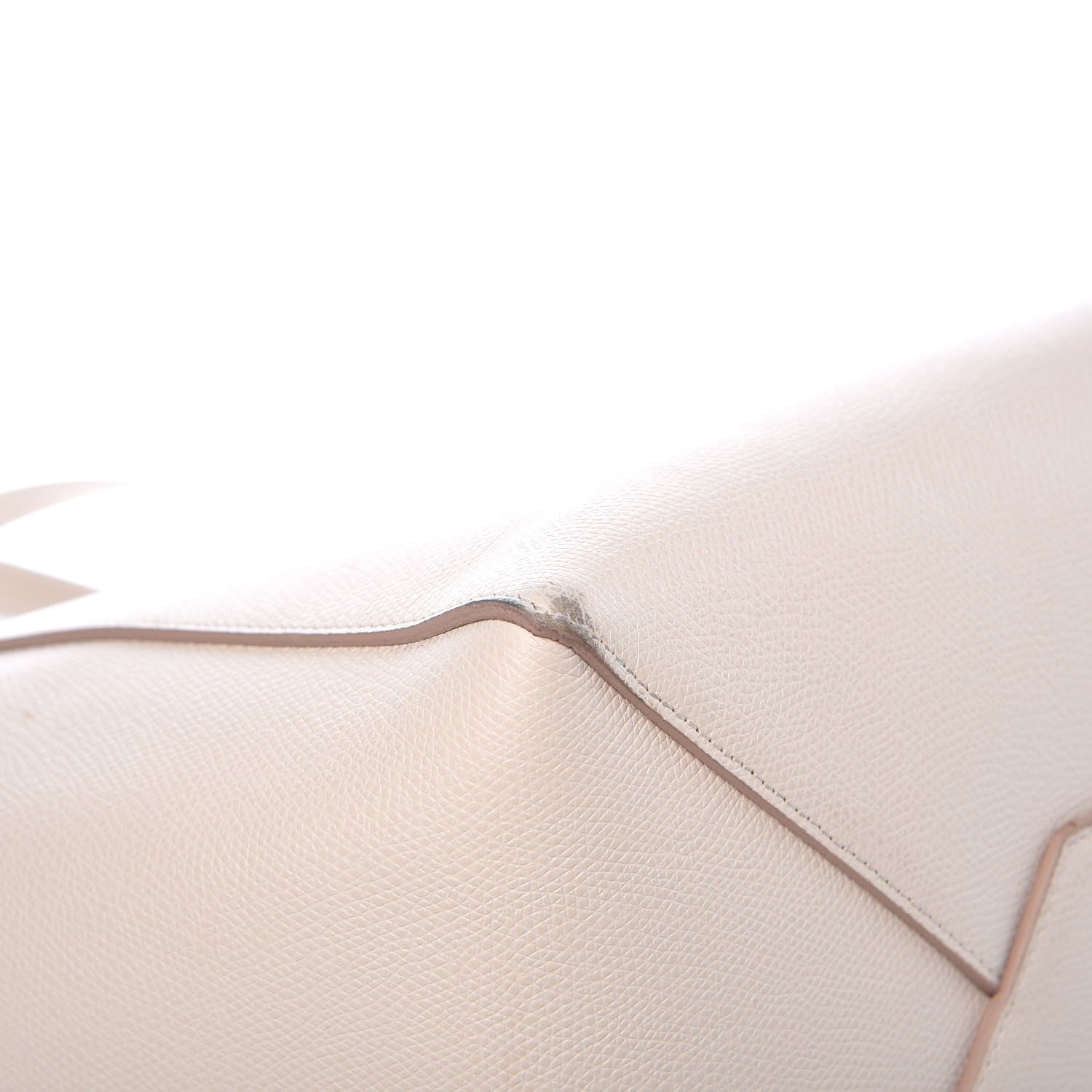 Celine Grained Calfskin Medium Horizontal Cabas Phantom White 13 of 15