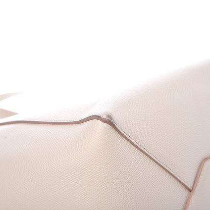 Celine Grained Calfskin Medium Horizontal Cabas Phantom White 13 of 15