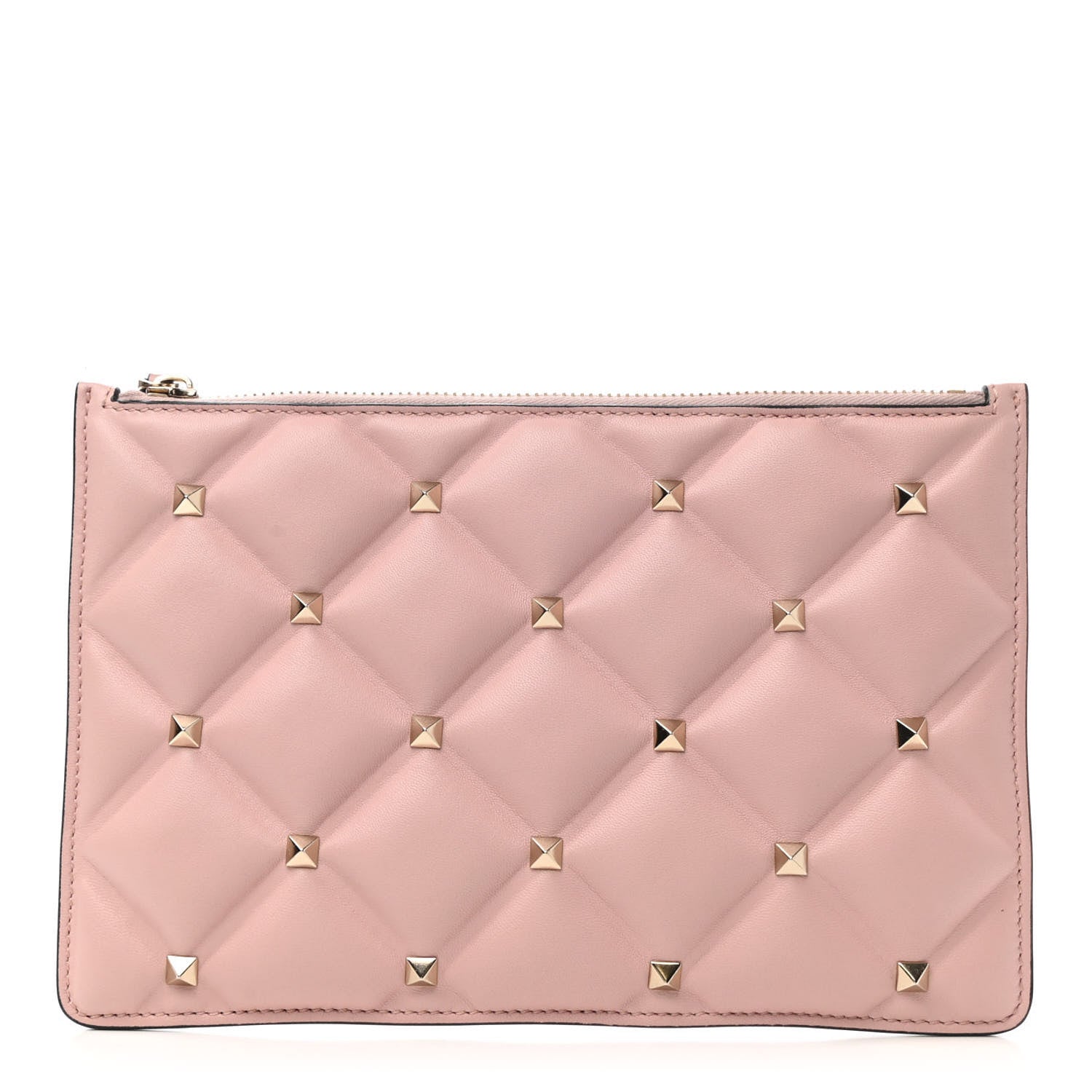 Valentino Garavani Nappa Small Candystud Zip Pouch Poudre 1 of 7