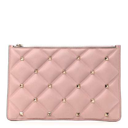 Valentino Garavani Nappa Small Candystud Zip Pouch Poudre 1 of 7