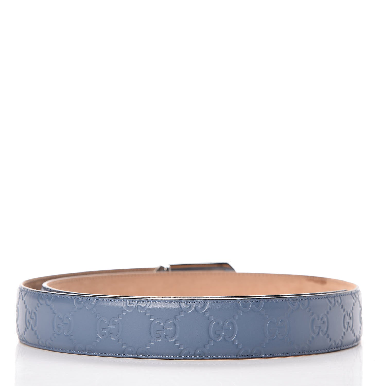 Gucci Guccissima Signature Belt 100 40 Light Blue 3 of 6