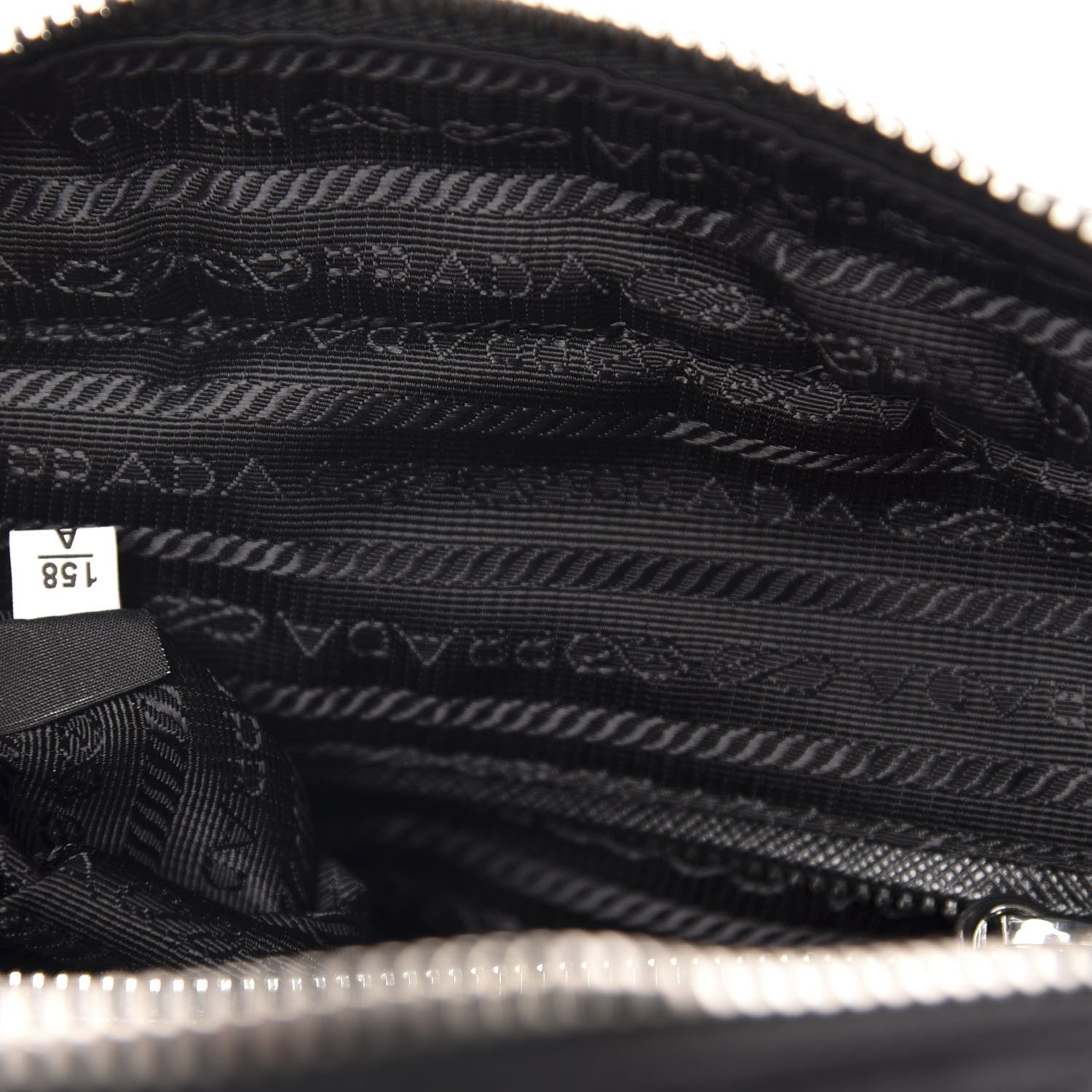 Prada Nylon Tessuto Impuntu Quilted Shoulder Bag Black 9 of 12