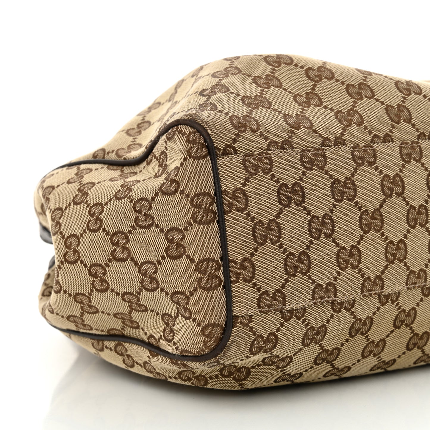 Monogram Medium Sukey Tote Beige Ebony Dark Brown
