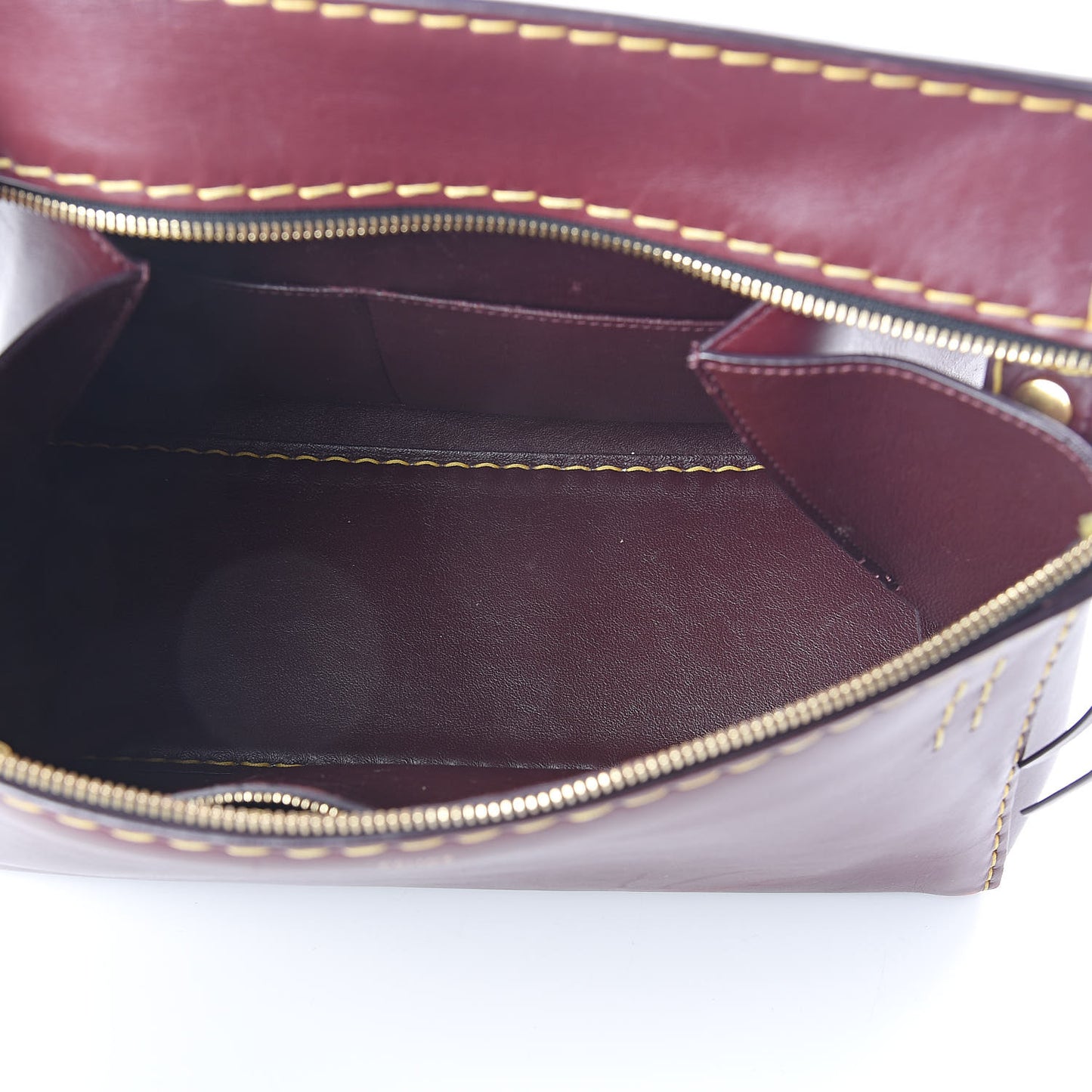 Smooth Calfskin Small Edge Shoulder Bag Burgundy