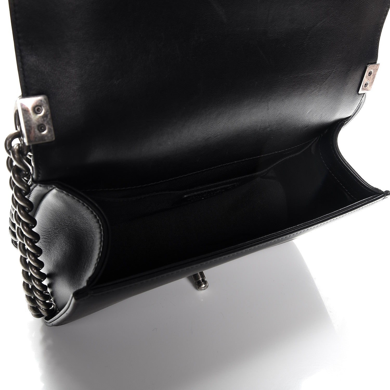Chanel Lambskin Quilted Medium Boy Flap Black 5 of 12