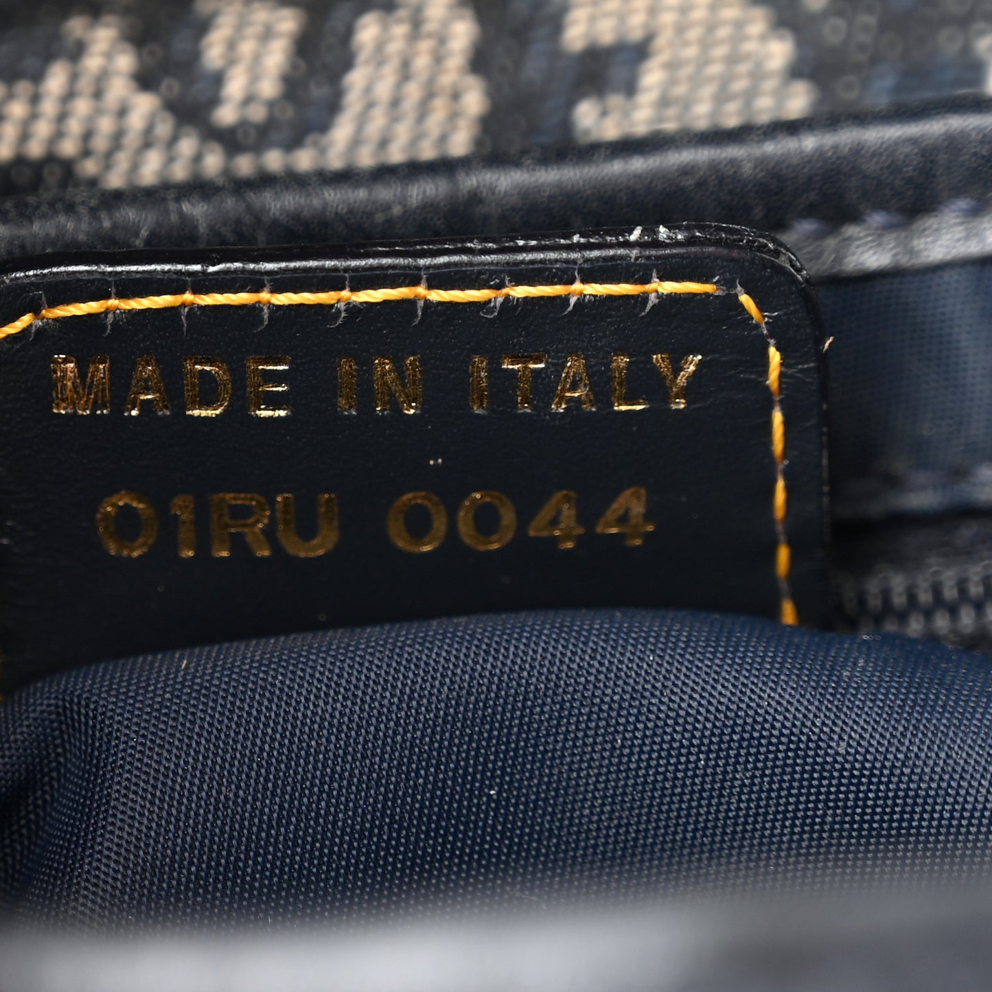 Monogram Saddle Bag Blue