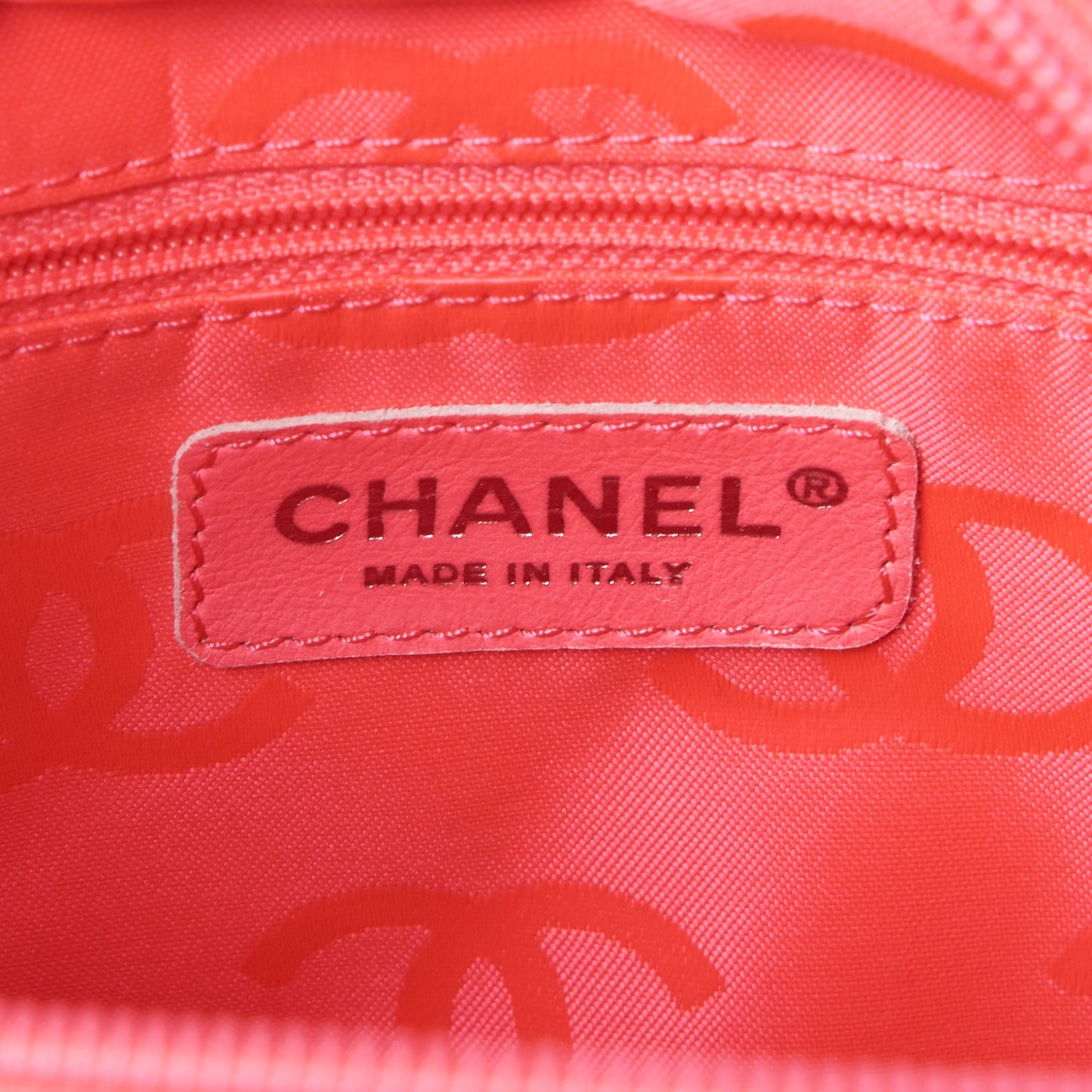 Calfskin Quilted Large Cambon Tote Black White