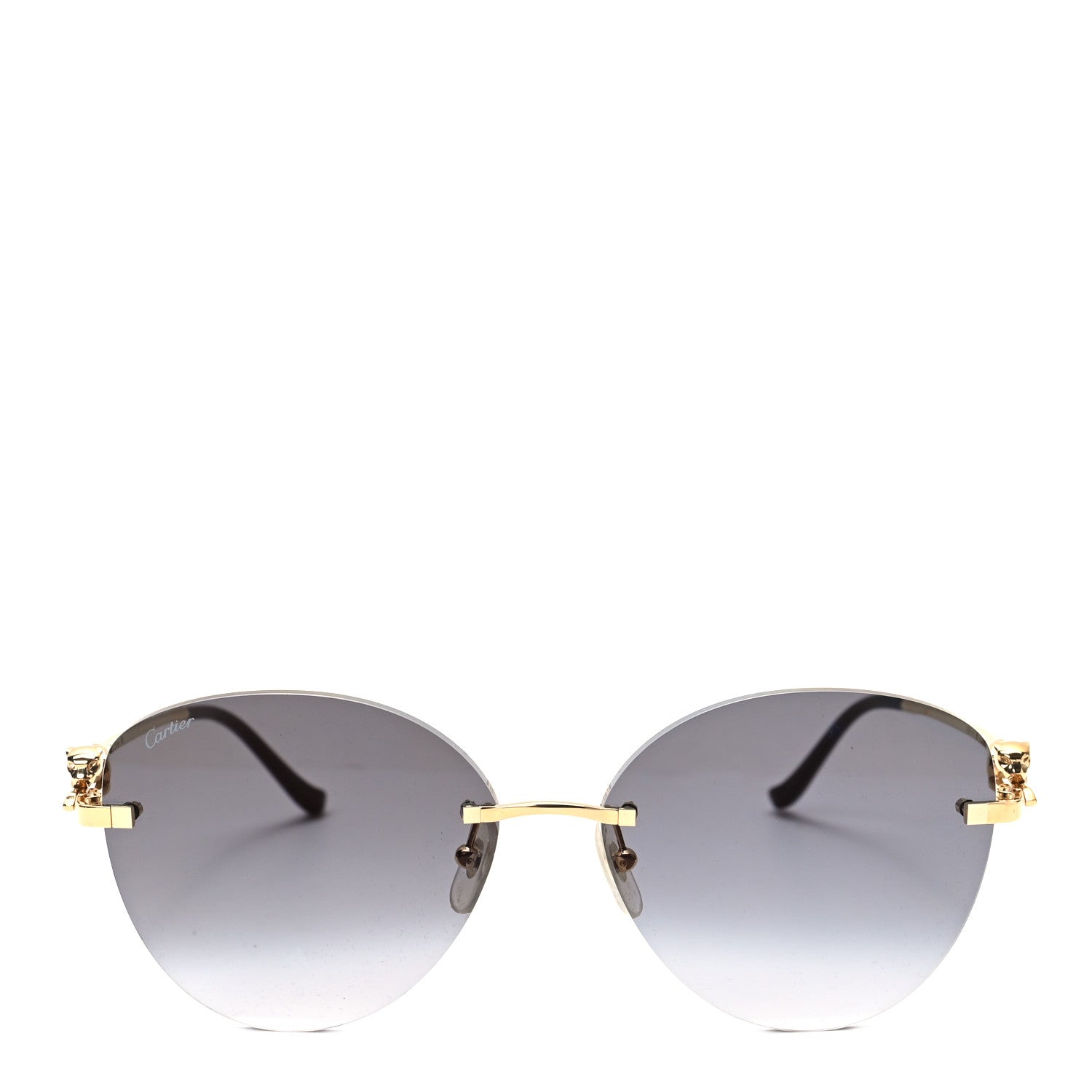 Cartier Metal Panthere A58F44K1 Sunglasses Gold Black 2 of 6