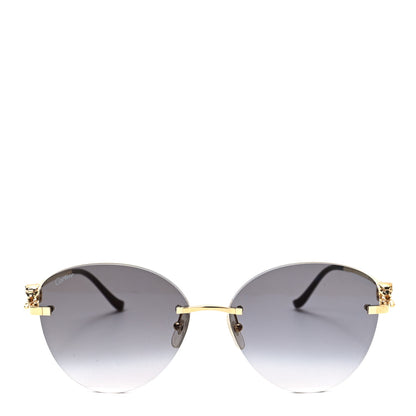 Cartier Metal Panthere A58F44K1 Sunglasses Gold Black 2 of 6