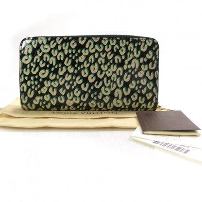 Louis Vuitton Leopard Zippy Wallet Blue Infini 2 of 7