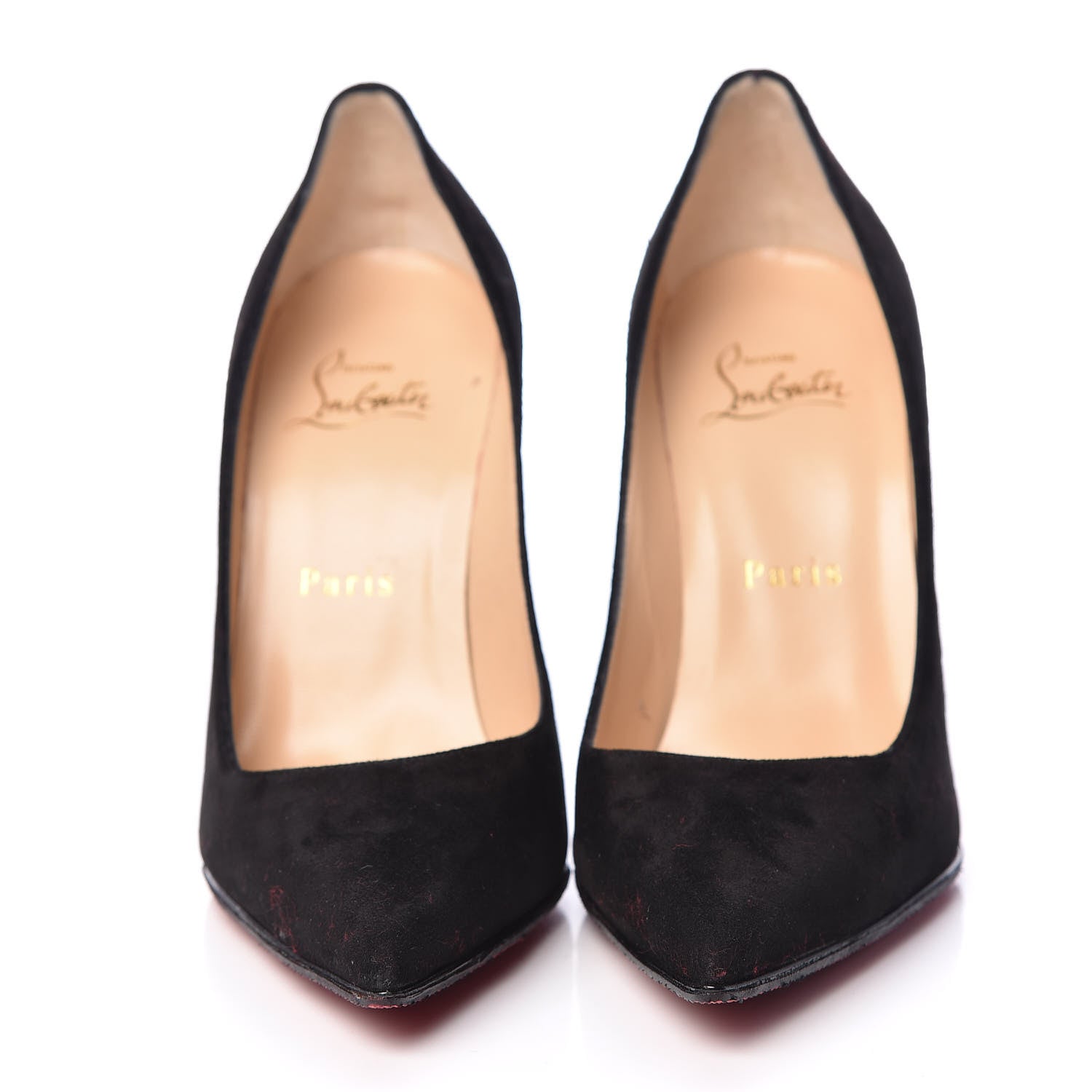 Christian Louboutin Veau Velours Decoltish 100 Pumps 36.5 Black 2 of 16