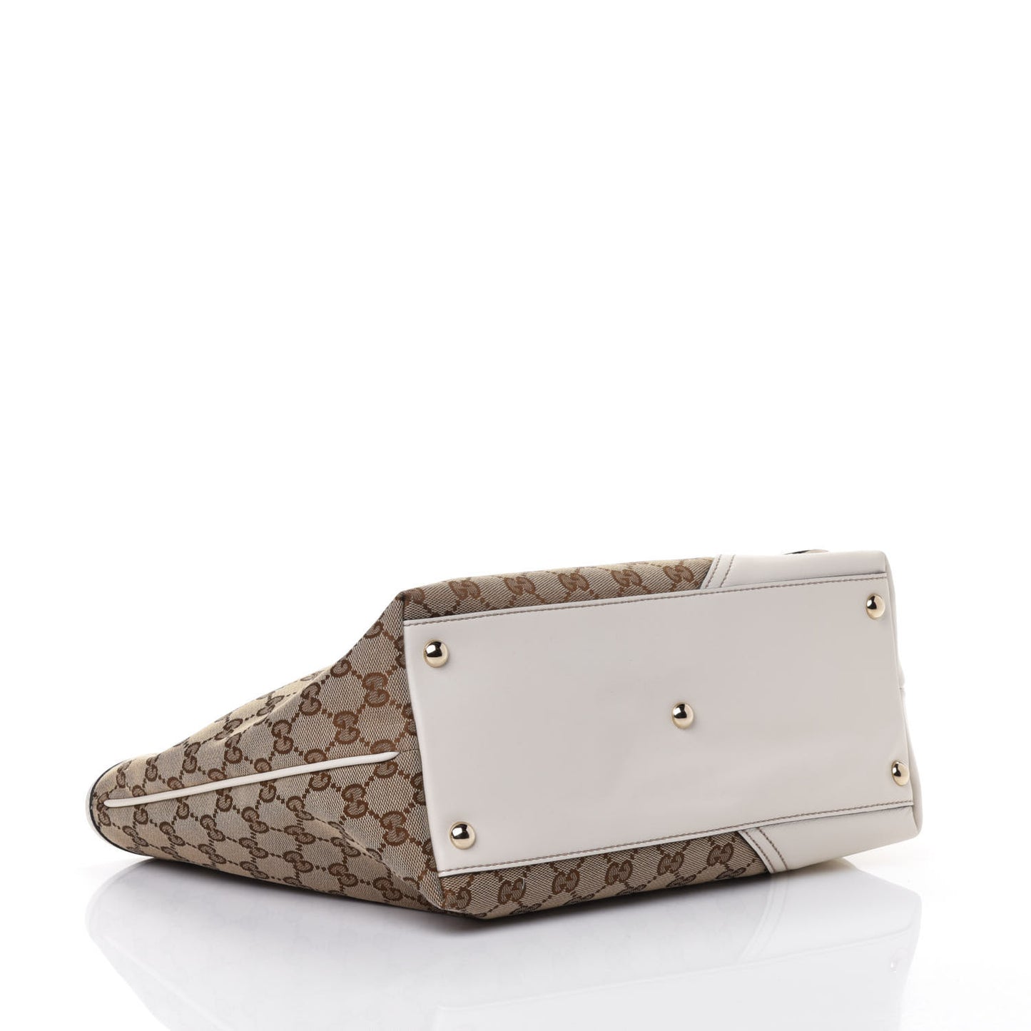 Monogram Medium New Britt Tote Off White