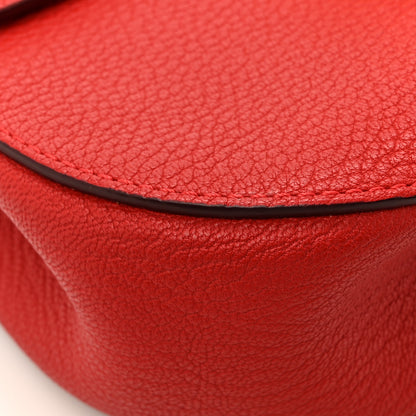 Chloe Grained Lambskin Drew Shoulder Bag Plaid Red 10 of 11
