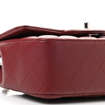 Chanel Lambskin Quilted Mini Rectangular Flap Burgundy 9 of 11