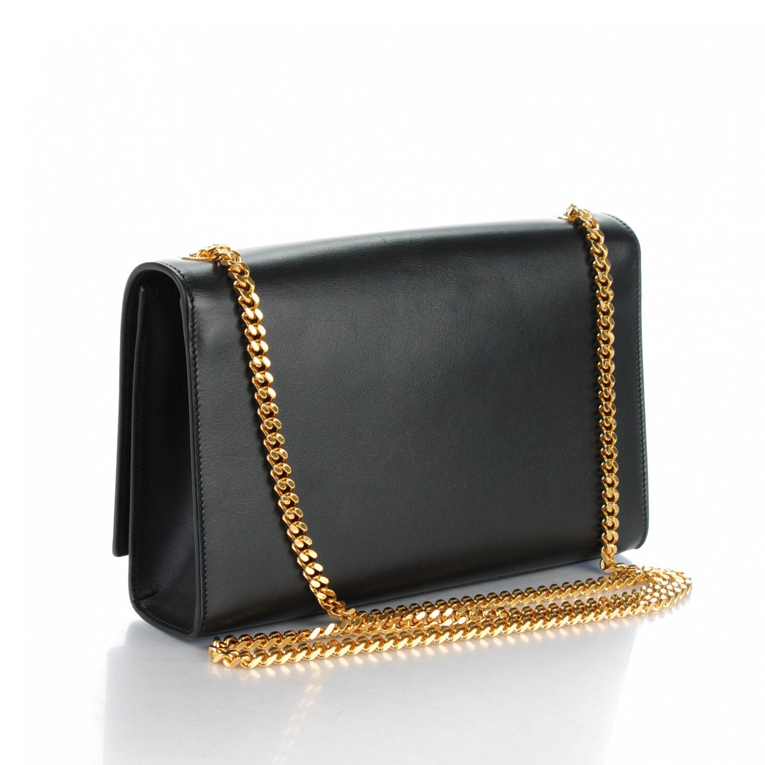 Saint Laurent Smooth Calfskin Medium Classic Monogram Kate Tassel Satchel Black 3 of 7