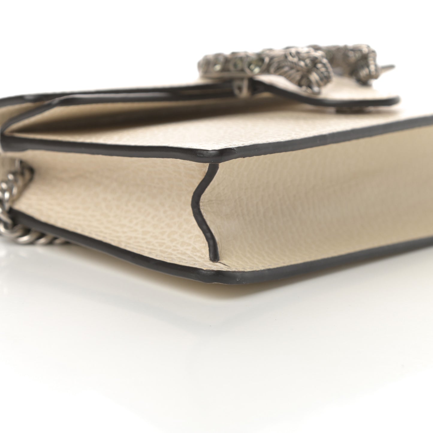 Dollar Calfskin Crystal Super Mini Dionysus Shoulder Bag Mystic White Black Diamond