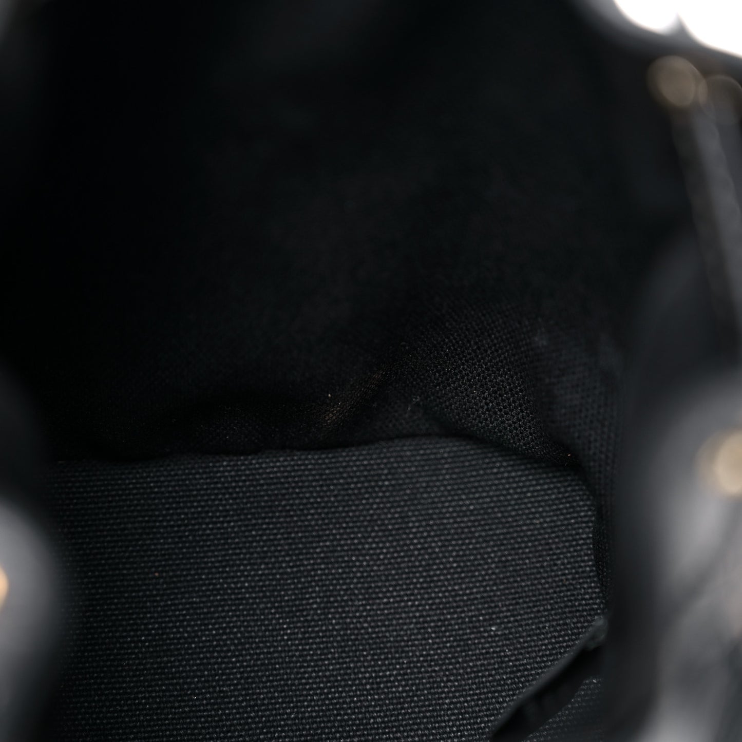 Canvas Vitello King F is Fendi FF Embroidered Mini Mon Tresor Bucket Bag Black