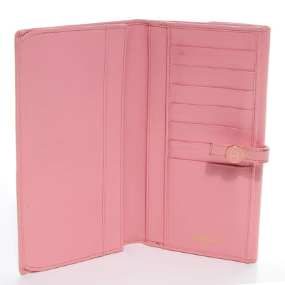 Chanel Leather Clutch Wallet Pink 5 of 8