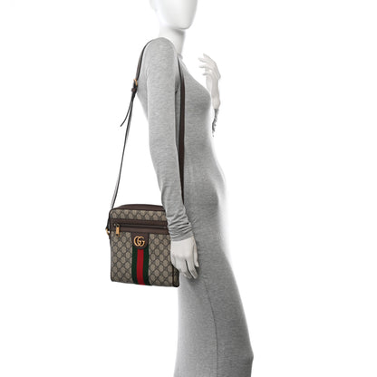 Gucci GG Supreme Monogram Web Small Ophidia Messenger Bag Brown 2 of 13