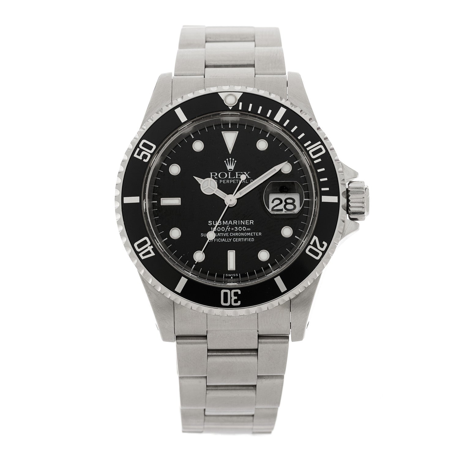 Rolex Stainless Steel 40mm Oyster Perpetual Submariner Date Watch Black 16610 1 of 4
