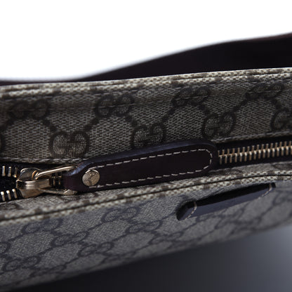 Gucci GG Supreme Monogram Medium Flat Messenger Bag Dark Brown 13 of 16