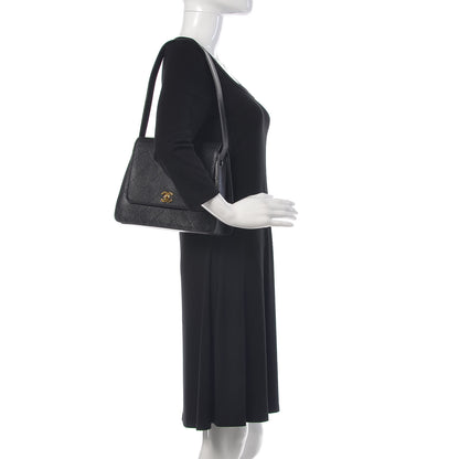 Chanel Caviar Quilted Flap Shoulder Bag Black 2 of 17