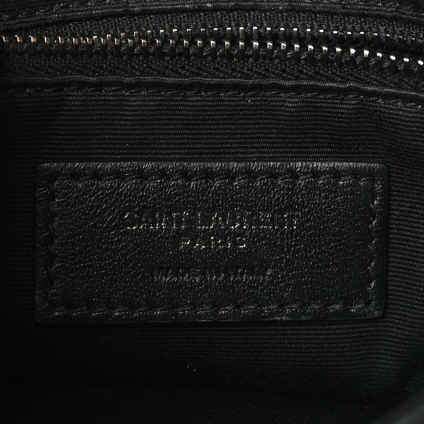 Crinkled Calfskin Matelasse Monogram Niki Chain Wallet Black