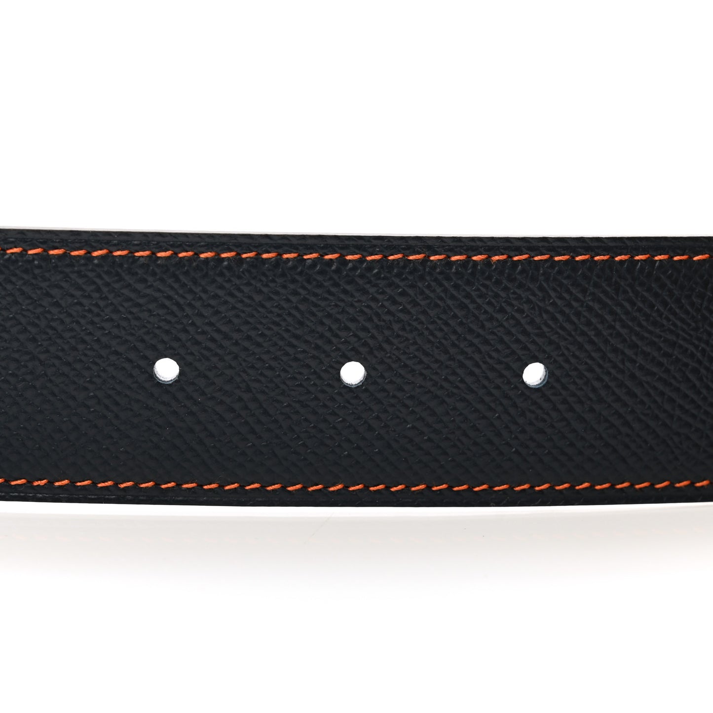 Epsom 38mm H Belt 110 Bleu Indigo White Orange