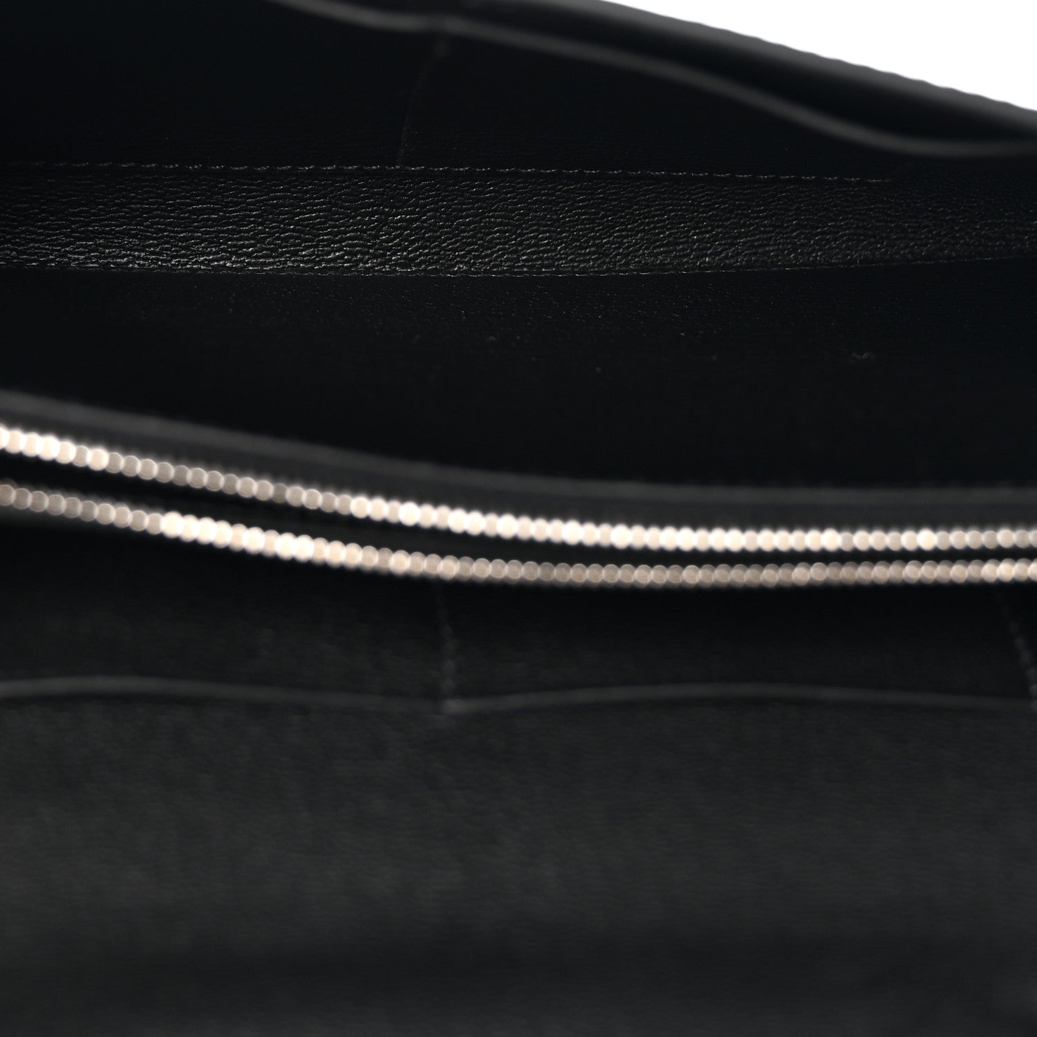 Hermes Shiny Alligator Kelly Wallet To Go Black 4 of 10