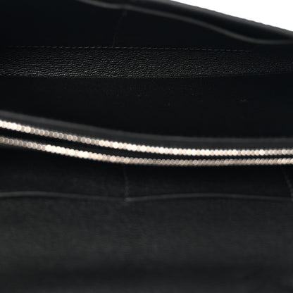 Hermes Shiny Alligator Kelly Wallet To Go Black 4 of 10