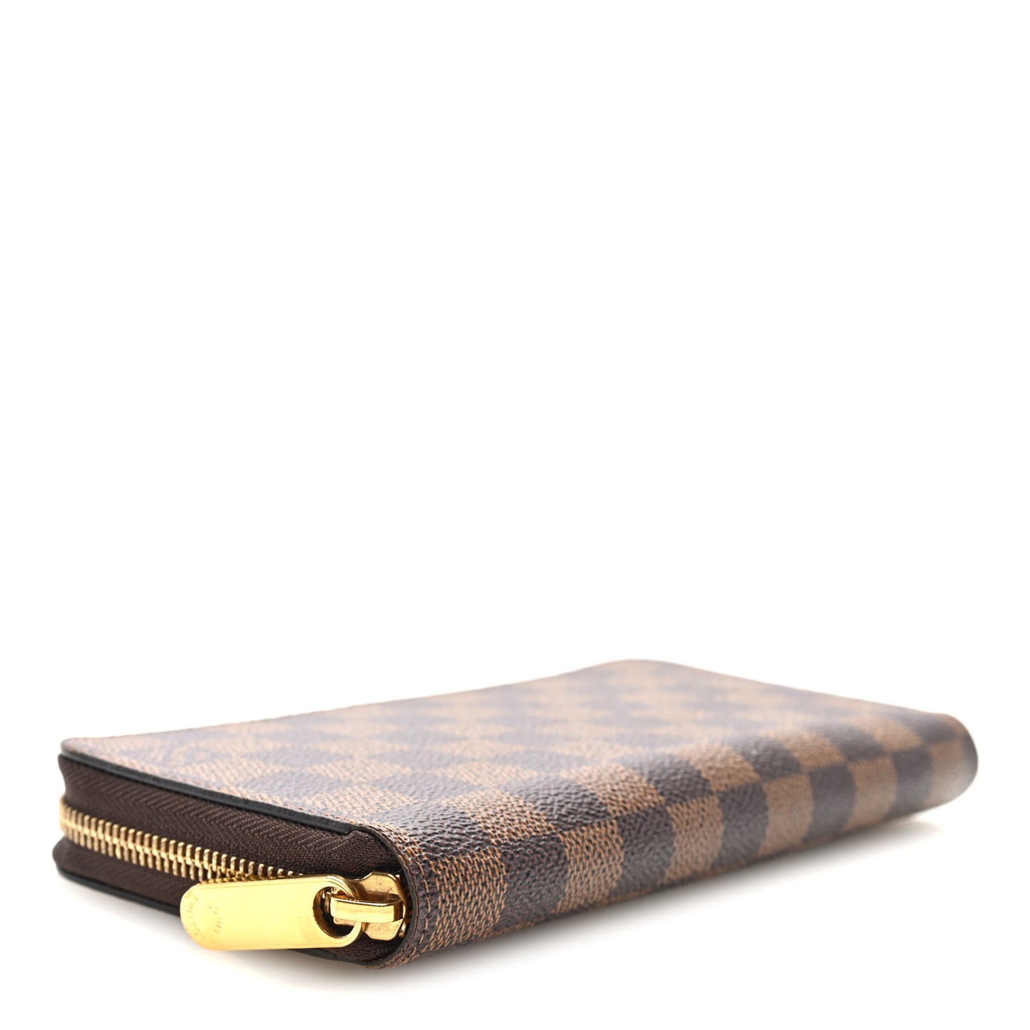 Damier Ebene Zippy Wallet Rose Ballerine