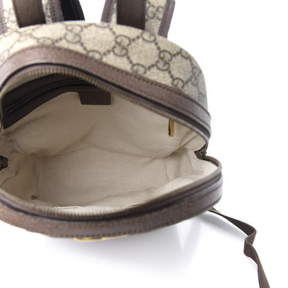 Gucci GG Supreme Monogram Calfskin Web Small Ophidia Day Backpack Beige Ebony New Acero 4 of 10