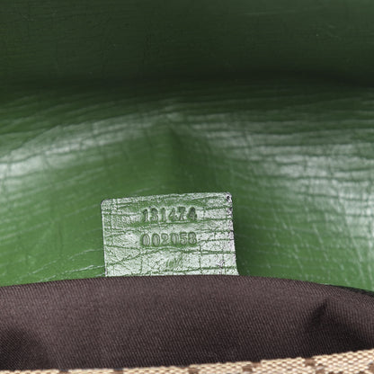 Gucci Monogram Horsebit Web Flap Bag Green 6 of 13