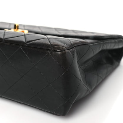 Chanel Lambskin Quilted XL Jumbo Single Flap Black 10 of 10
