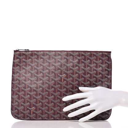 Goyard Goyardine Senat Pochette MM Burgundy 2 of 8
