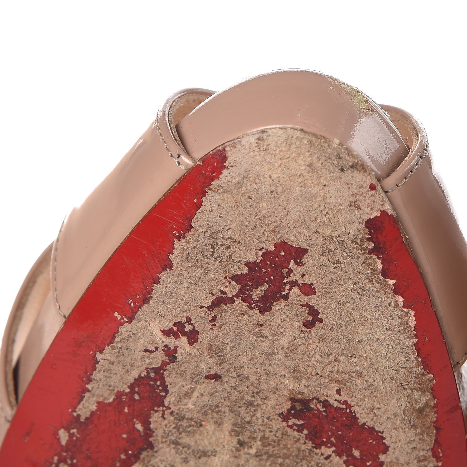 Christian Louboutin Patent Shelley 90 Pumps 39 39.5 Nude 11 of 12