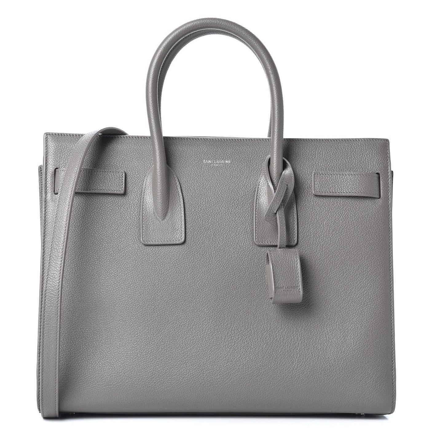 Grained Calfskin Small Sac De Jour Fog