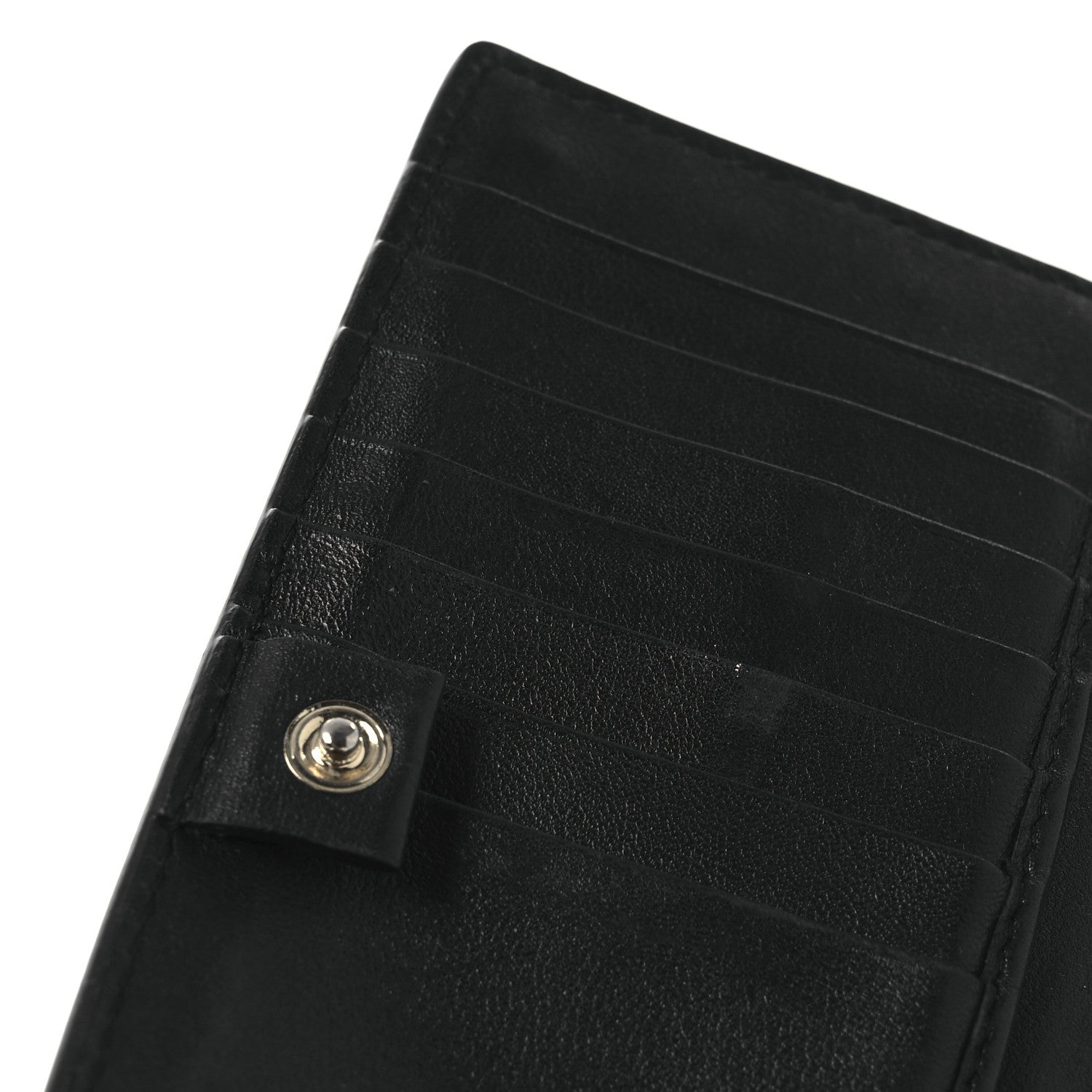 Valentino Garavani Calfskin Rockstud Bi-Fold Organizer Wallet Black 9 of 9