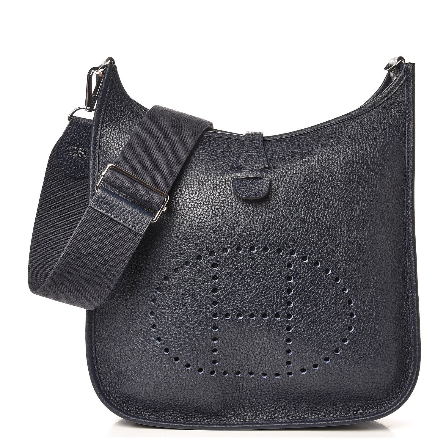 Hermes Taurillon Clemence Evelyne III PM Bleu Nuit 1 of 17