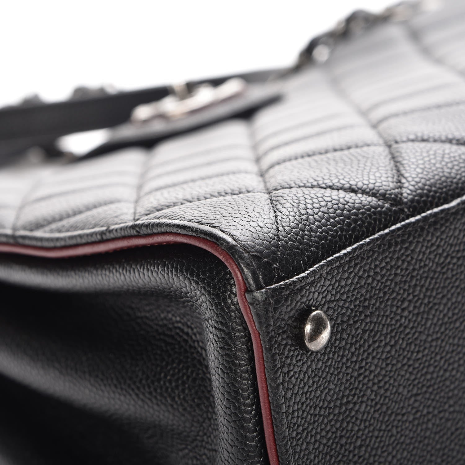 Chanel Caviar Quilted Large CC Accordion Shopping Bag Black 11 of 11