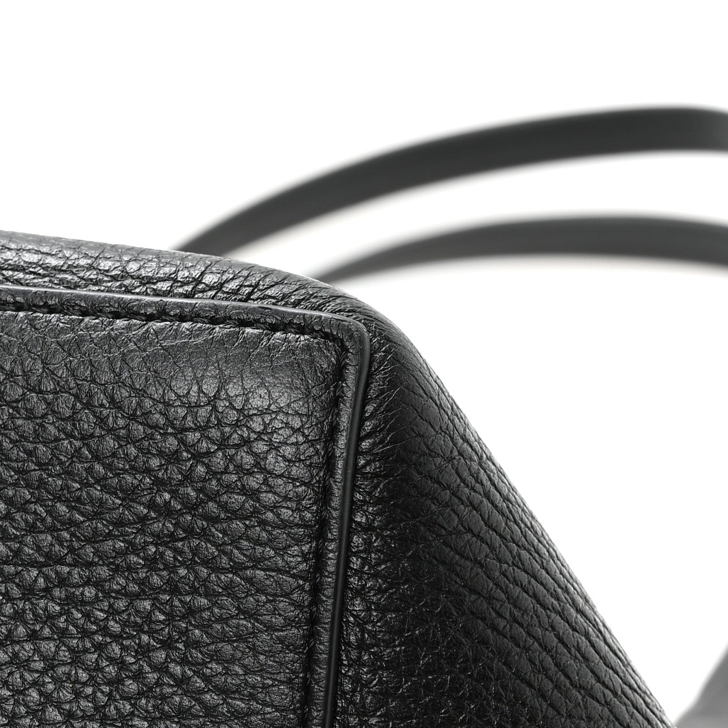 The Row Grained Calfskin Park Tote Three Black 9 of 11