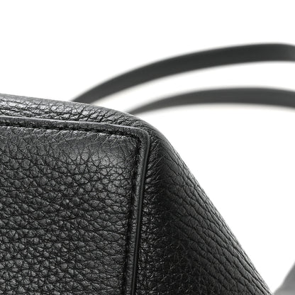 The Row Grained Calfskin Park Tote Three Black 9 of 11