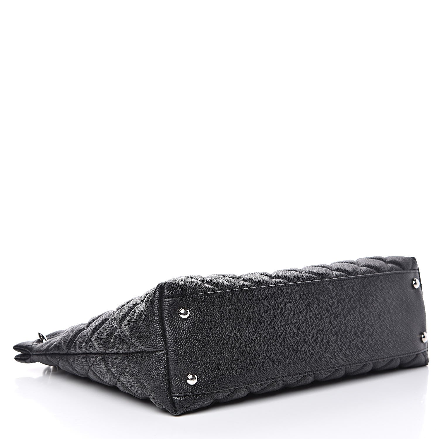 Chanel Caviar Quilted Large CC Shopping Tote Black 4 of 11