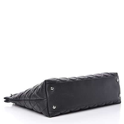 Chanel Caviar Quilted Large CC Shopping Tote Black 4 of 11